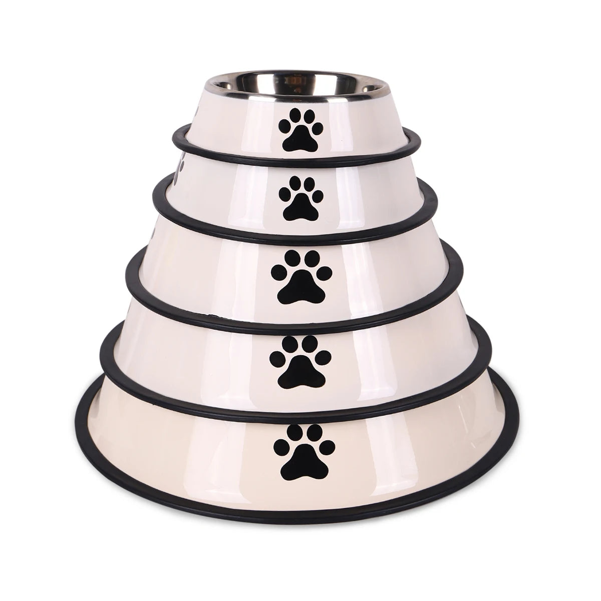 Premium Stainless Steel Pet Feeding Bowl - Anti-Slip Design