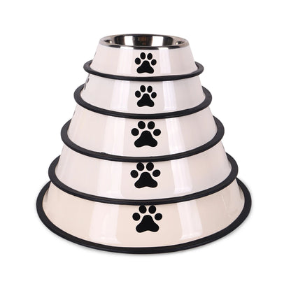 Premium Stainless Steel Pet Feeding Bowl - Anti-Slip Design