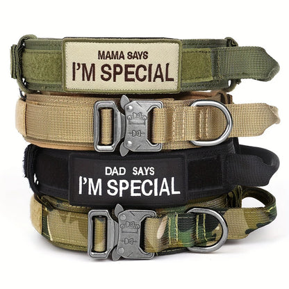 Durable Tactical Dog Collar with Control Handle