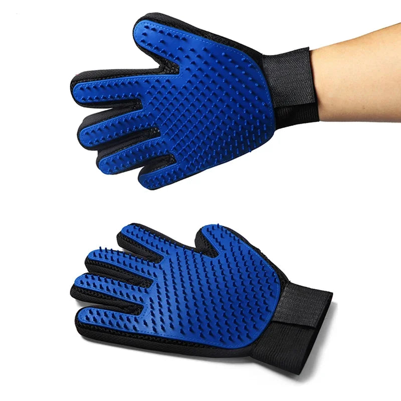 Silicone Pet Grooming Gloves for Easy Hair Removal