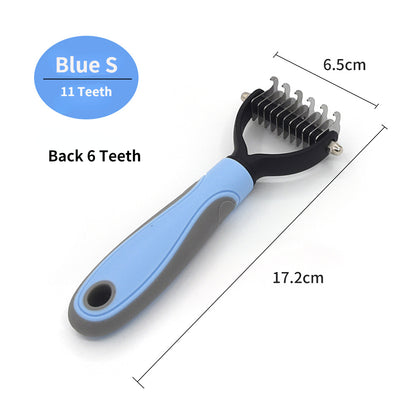 Ultimate Pet Deshedding & Grooming Brush for Dogs & Cats