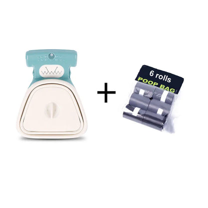 Foldable Dog Poop Scooper with Biodegradable Bags