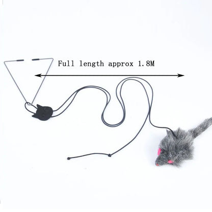 Interactive Cat Teaser Toy - Door Hanging Mouse