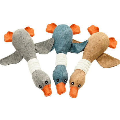 Interactive Goose Sound Plush Toy for Pets