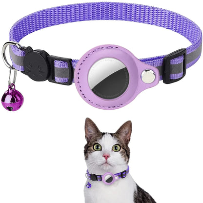 SmartTrack Cat Collar – Reflective, Anti-Choke Safety Collar with AirTag Holder