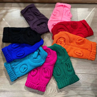 Cozy Knitted Dog Sweater for Small to Medium Breeds