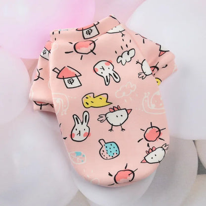 Warm Fleece Pet Hoodie for Small Dogs & Cats