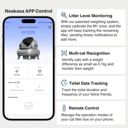 Smart Cat Litter Box - Silent, Self-Cleaning & App-Controlled