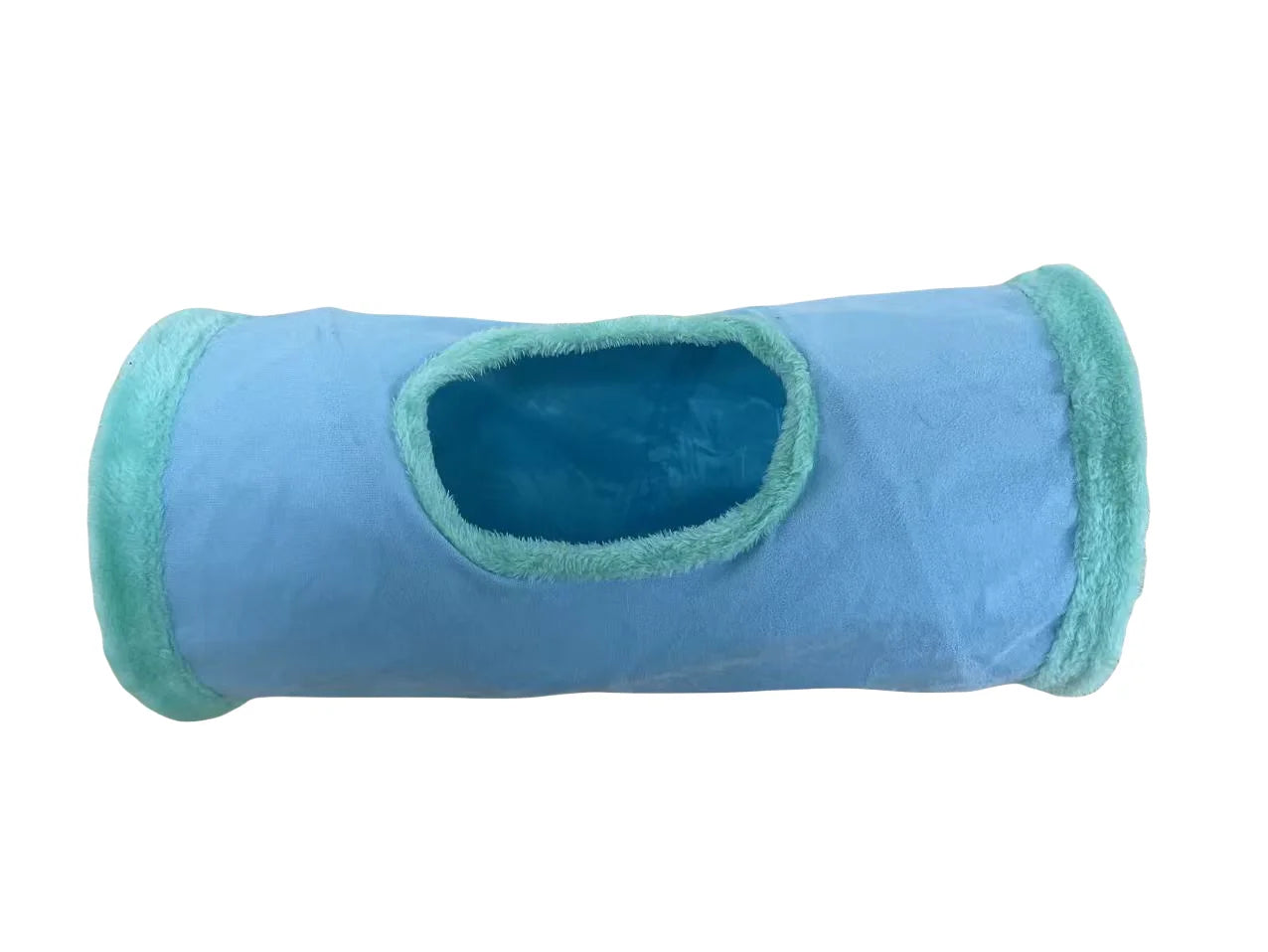Cozy Suede Tunnel for Pets - Interactive Play & Comfort