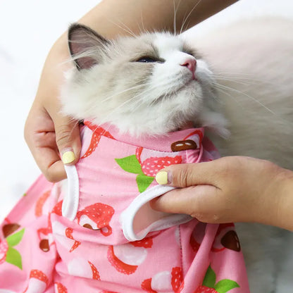 Breathable Anti-Licking Pet Surgery Suit for Cats & Small Dogs