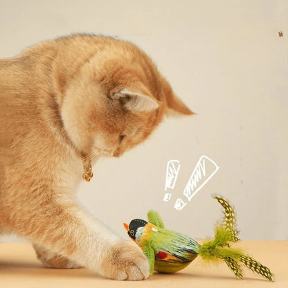 Interactive Cat Bird Toy with Realistic Sounds
