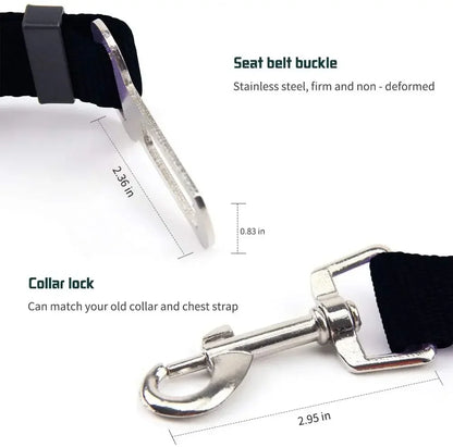Adjustable Pet Safety Car Seat Belt for Dogs and Cats