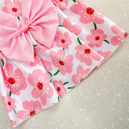 Charming Summer Pet Dress with Bow for Small Dogs