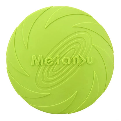 Durable Silicone Dog Flying Disc - Outdoor Fun