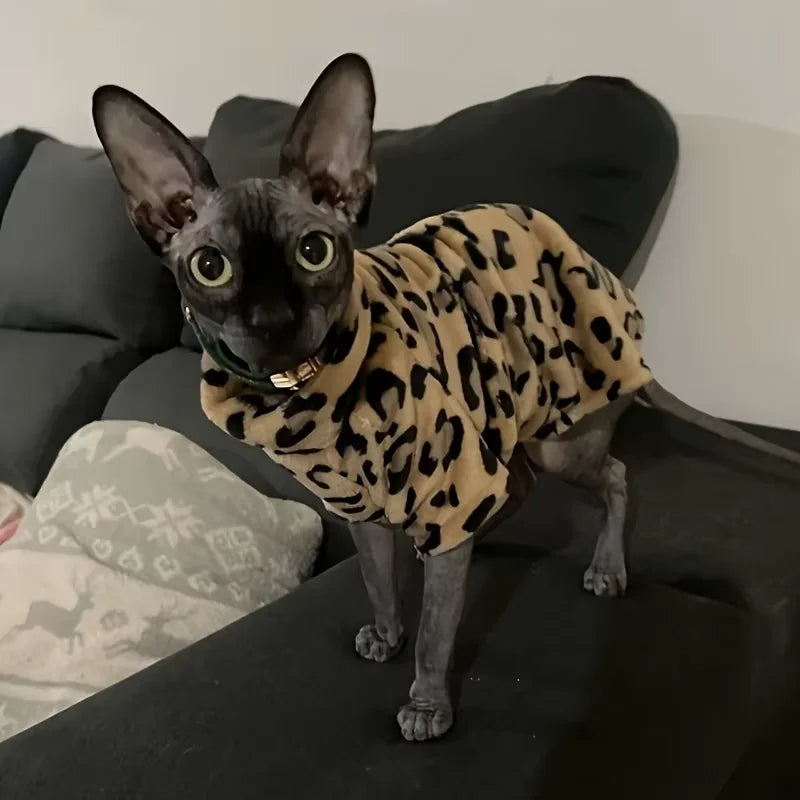 Soft Warm Winter Clothes for Sphynx Cats