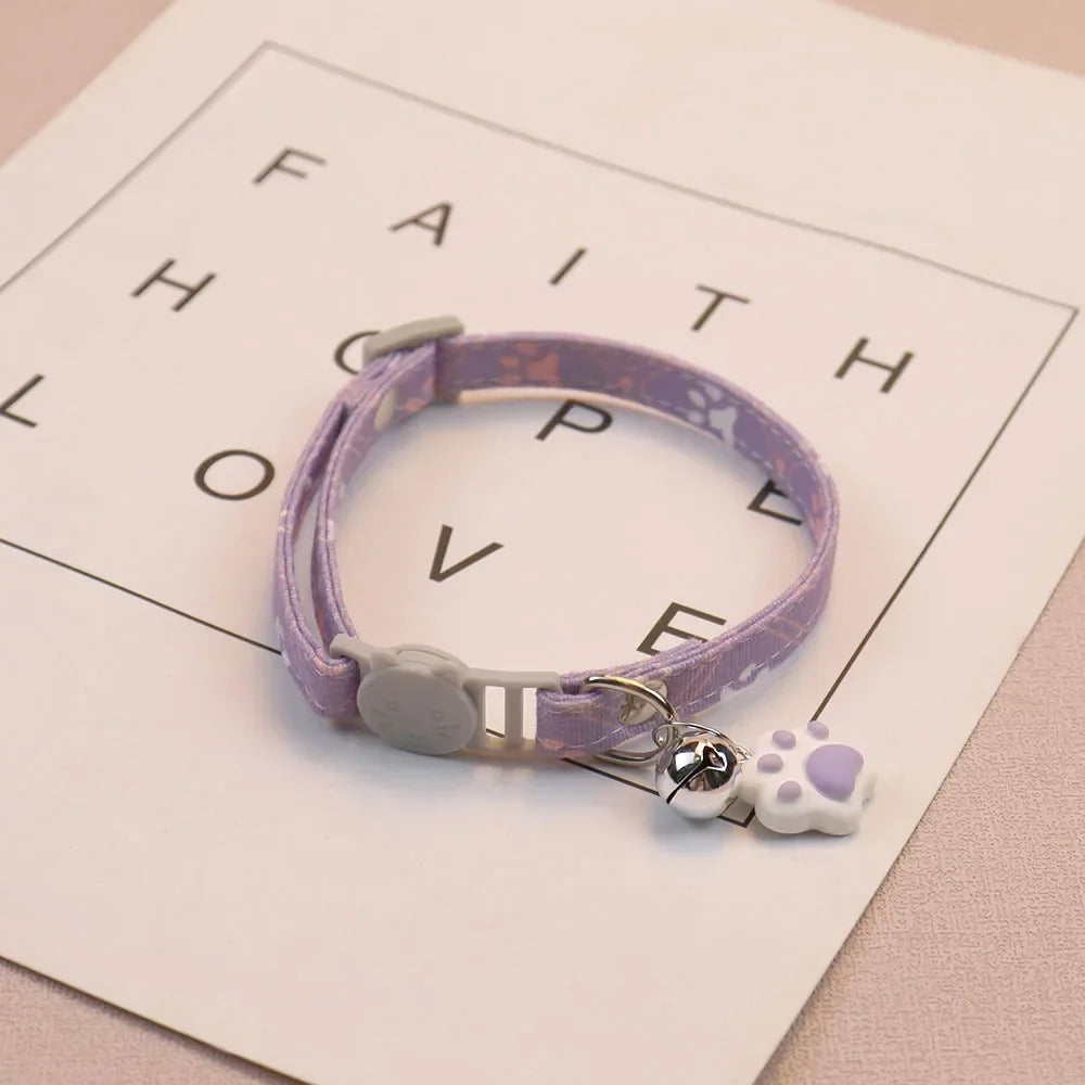 Charming Breakaway Cat Collar with Bell - Adjustable & Safe