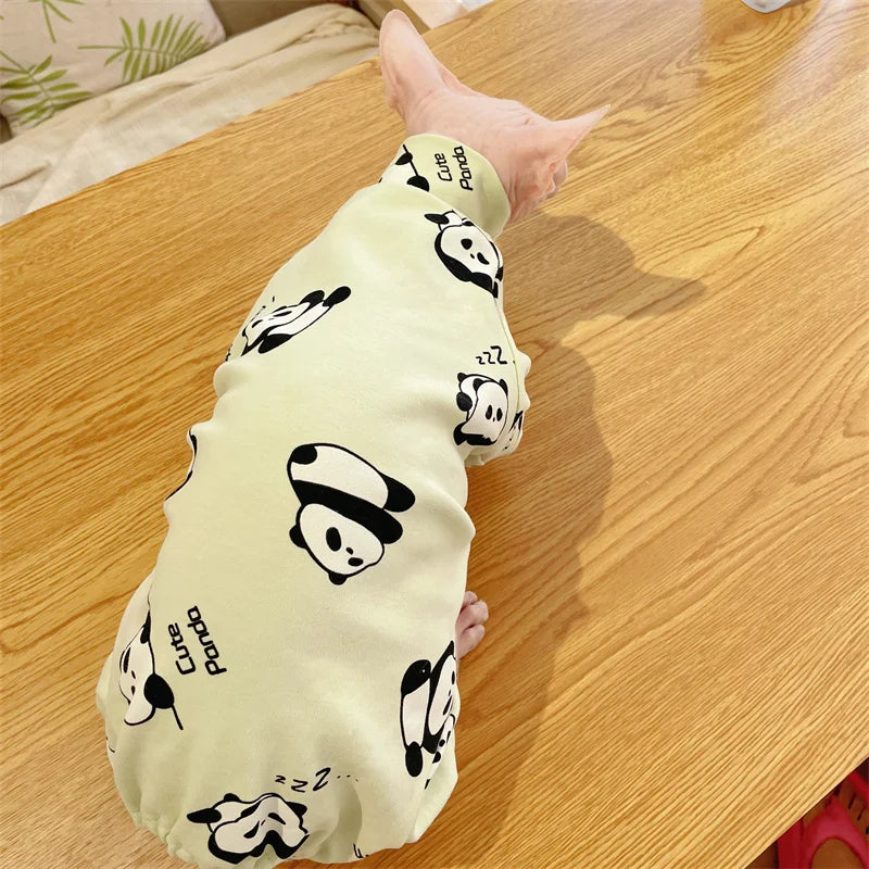 Warm Cotton Turtleneck Sweater for Hairless Cats