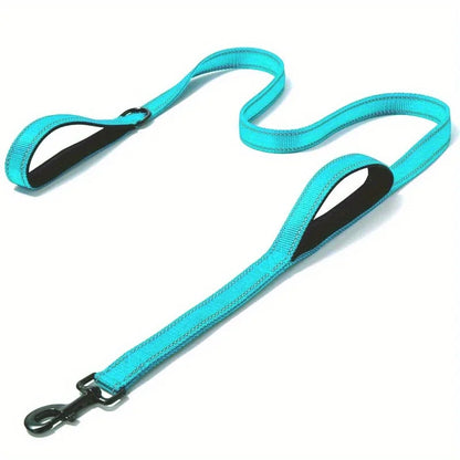 Double Handle Reflective Dog Leash for Night Safety