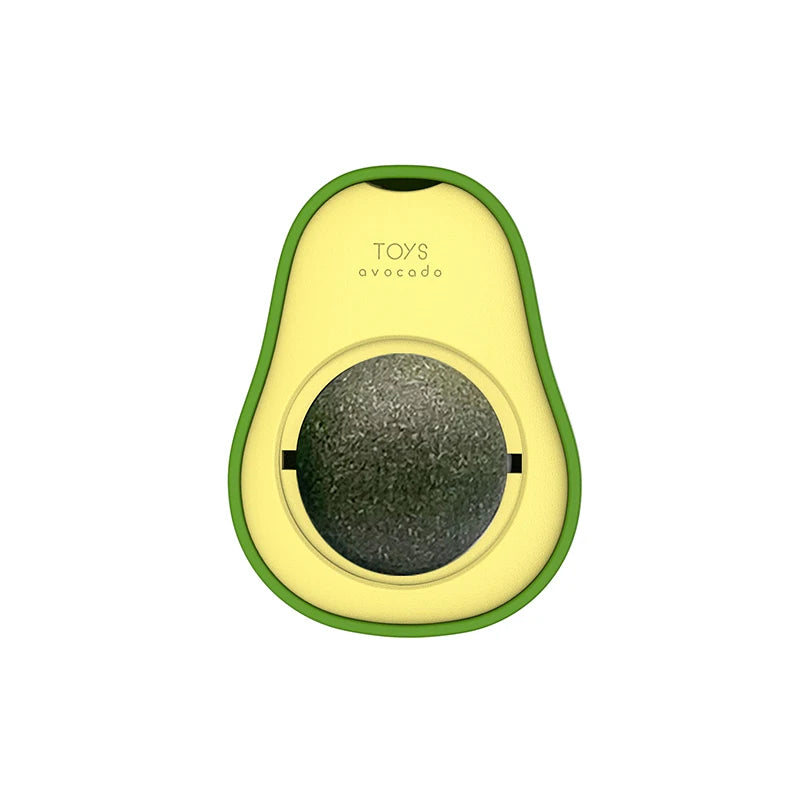 Rotating Avocado Catnip Toy for Cats - Teeth Cleaning Fun