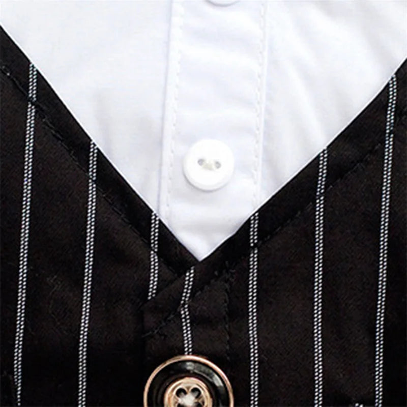 Elegant Dog Tuxedo with Bow Tie for Special Occasions