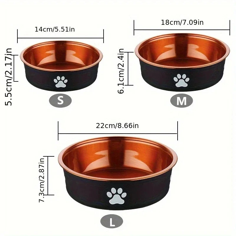 Premium Anti-Slip Stainless Steel Dog Bowls