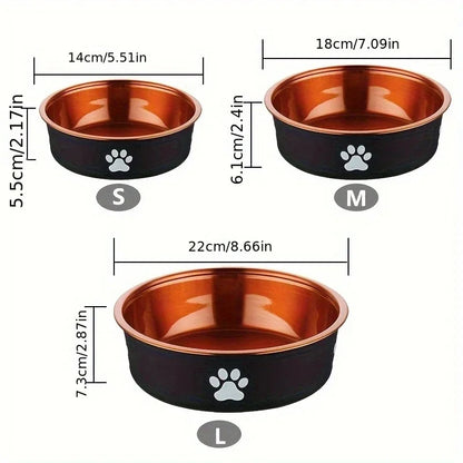 Premium Anti-Slip Stainless Steel Dog Bowls