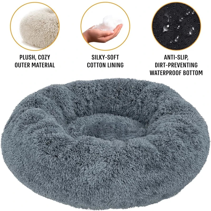 Ultra Soft Plush Pet Bed for Cats and Dogs - Multiple Sizes