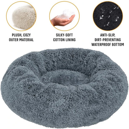 Ultra Soft Plush Pet Bed for Cats and Dogs - Multiple Sizes