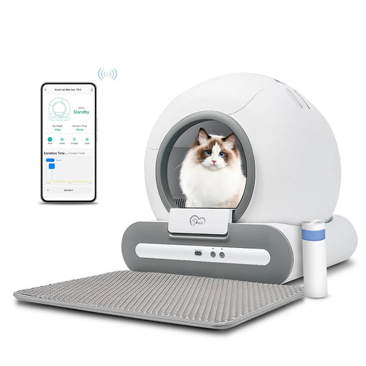 Smart Self-Cleaning Cat Litter Box with App Control