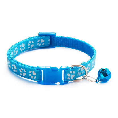 Colorful Pet Collar with Bell - Adjustable for Cats & Dogs