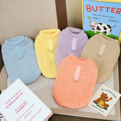 Cozy Winter Plush Sweater for Small & Medium Pets