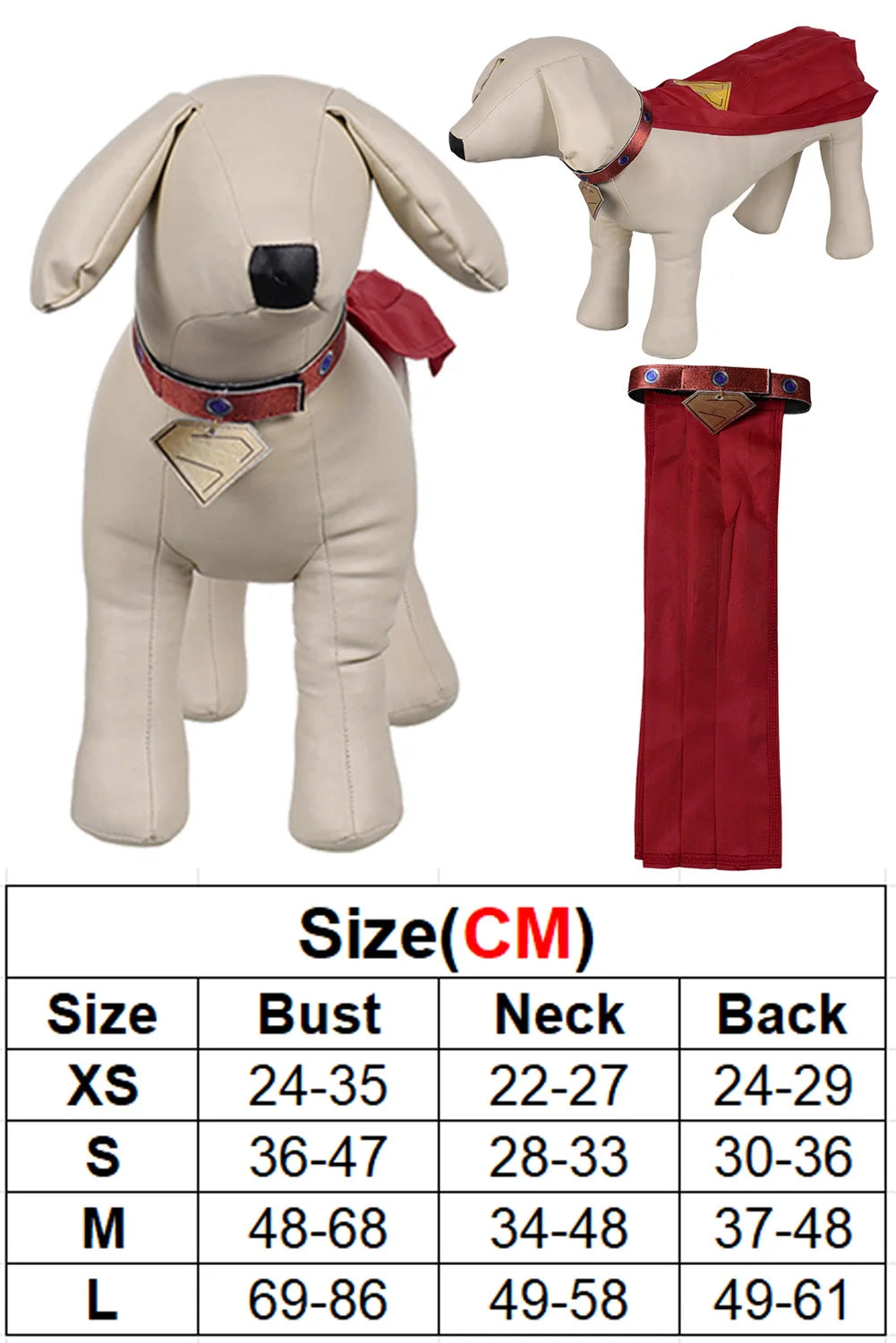 Krypto the Superdog Costume - Cape for Dogs