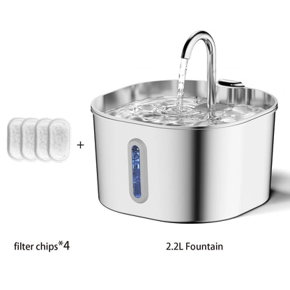 Automatic Pet Water Fountain - Stainless Steel