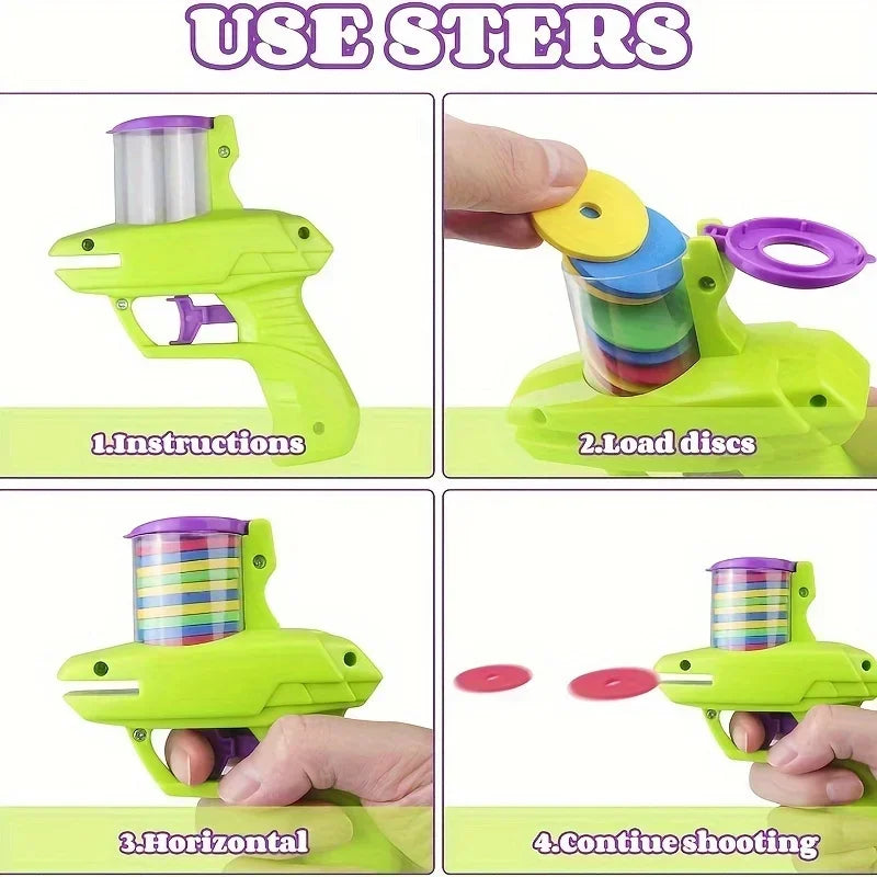 Interactive Cat Toy Launcher with Colorful Discs Set