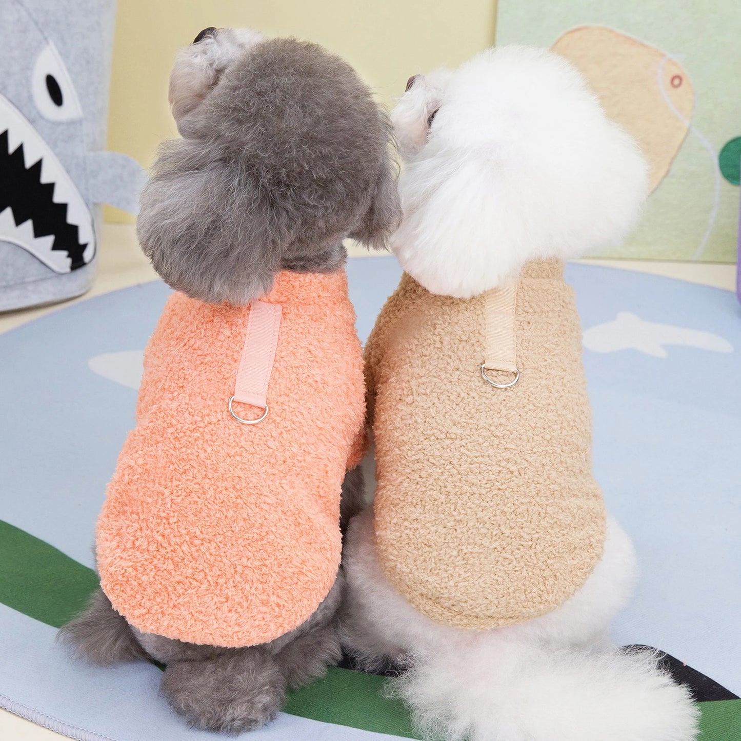 Cozy Winter Plush Sweater for Small & Medium Pets