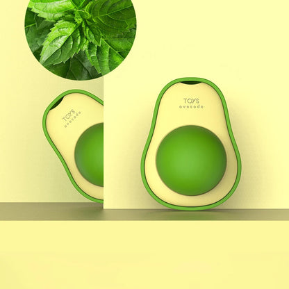 Rotating Avocado Catnip Toy for Cats - Teeth Cleaning Fun