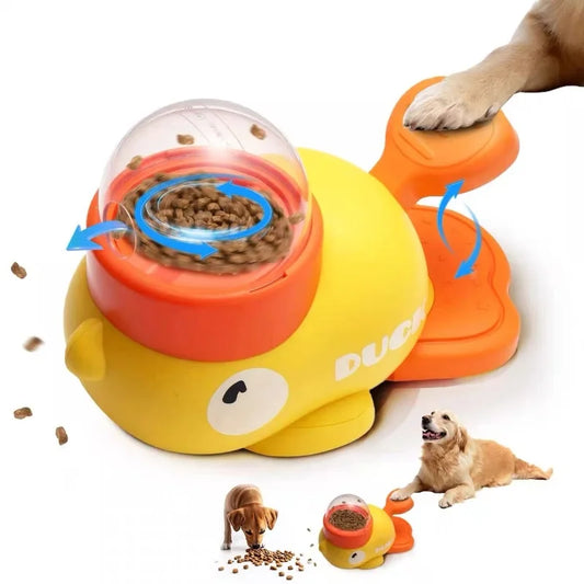 SmartFeeder Duck – 2-in-1 Interactive Treat Dispenser & Slow Feeder Toy