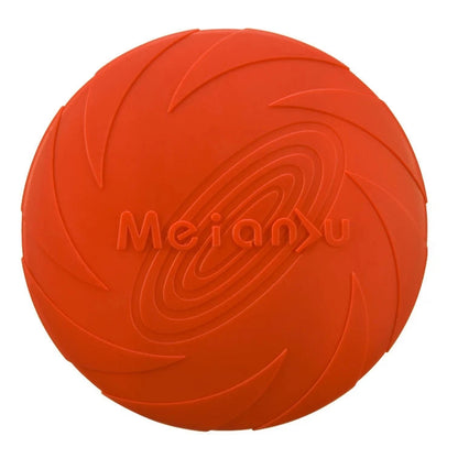 Durable Silicone Dog Flying Disc - Outdoor Fun