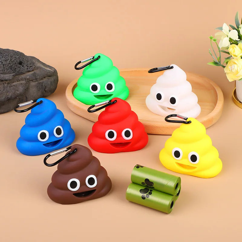 Charming Poop-Shaped Pet Waste Bag Holder