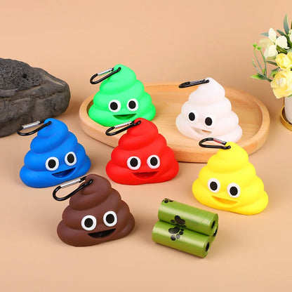 Charming Poop-Shaped Pet Waste Bag Holder