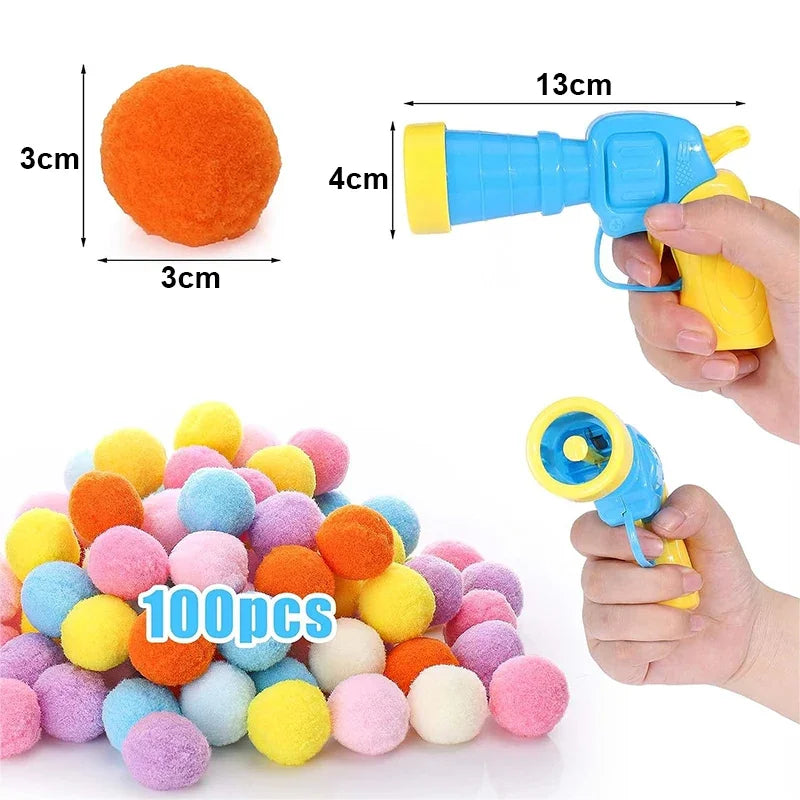 Interactive Cat Toy Launcher with Plush Balls