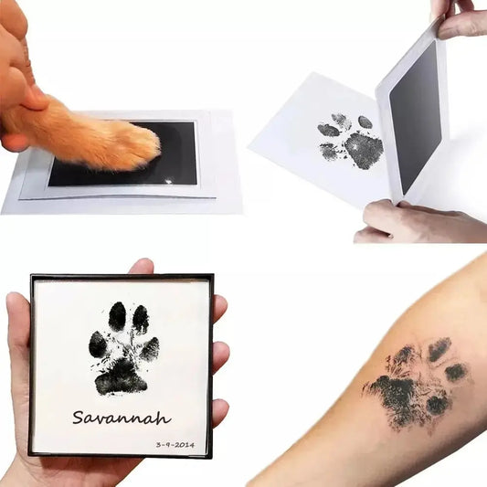 PawPrint Memories – 'Clean Touch' Ink Pad Kit for Pet Paw & Nose Prints