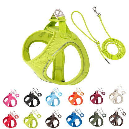 Reflective Dog Harness & Leash Set - Adjustable & Comfortable
