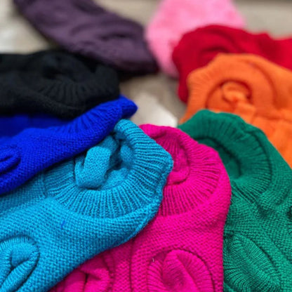 Cozy Knitted Dog Sweater for Small to Medium Breeds