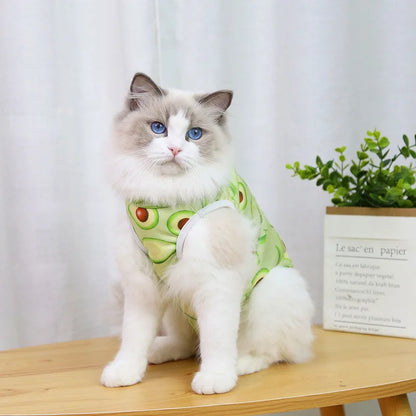 Breathable Anti-Licking Pet Surgery Suit for Cats & Small Dogs