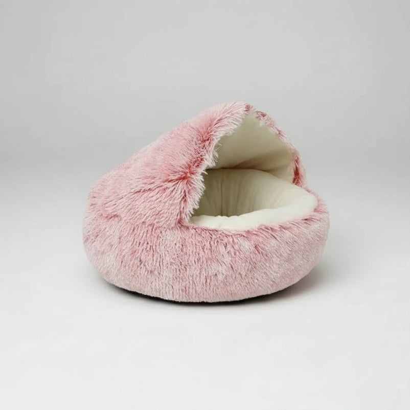 Cozy Plush Pet Bed for Cats and Small Dogs