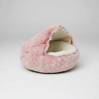 Cozy Plush Pet Bed for Cats and Small Dogs