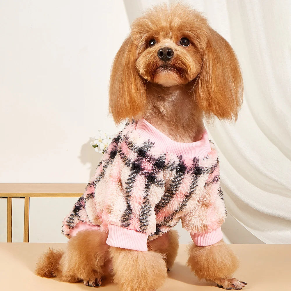 Cozy Totem Print Sweater for Small Dogs - Winter Warmth