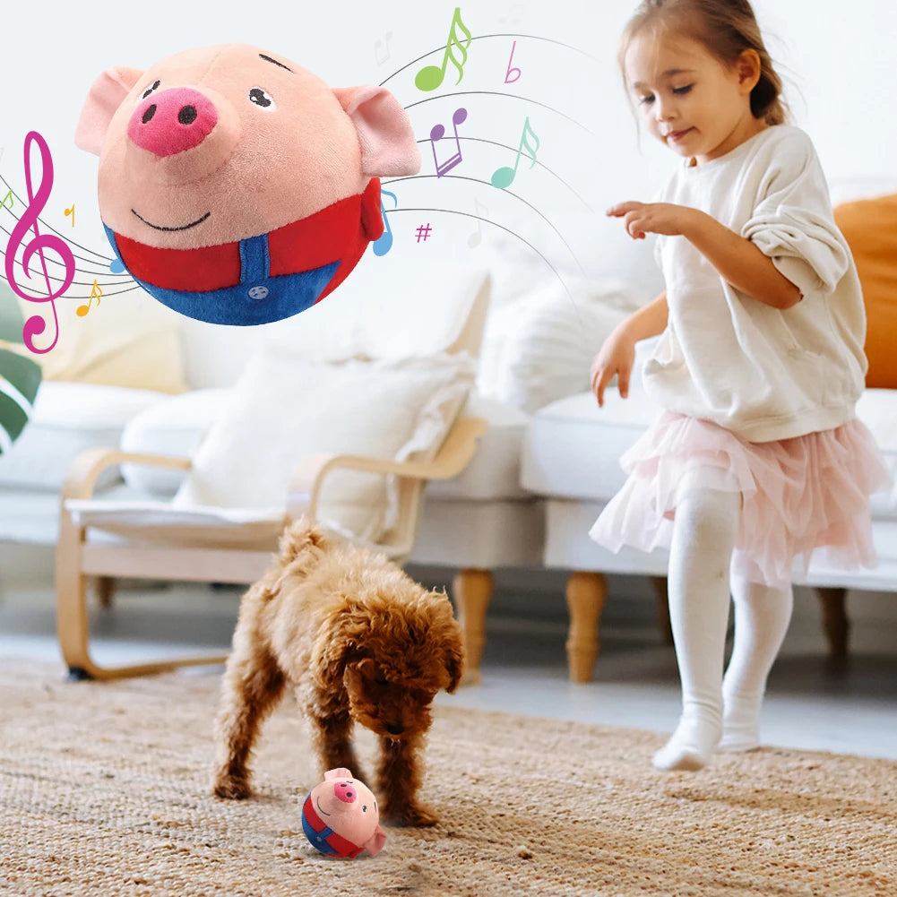 Interactive Plush Bouncing Toy for Dogs