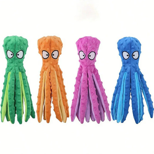 Interactive Octopus Plush Chew Toy for Dogs